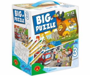 Alexander Big Puzzle 3 Africká zvířata a ALEX Guard