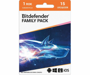 Bitdefender 15 zařízení 12 měsíců (PLBITDBS04)