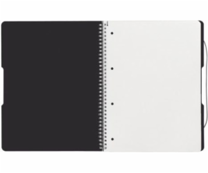 Herlitz Notebook A4/80K, čtvercový, černý (0011293073)