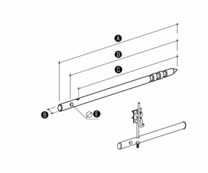 ELKO-BIS Napínací tyč 400x20mm, pozink