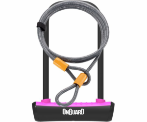 ONGUARD U-Lock zámek na kolo Neon růžový 10x1200 mm (8154PN)