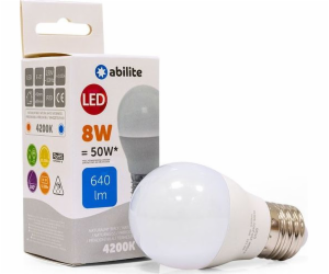 Abilite LED ŽÁROVKA ABILITE MLÉČNÁ KULIČKA NEUTRÁLNÍ E27 ...