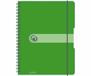 Herlitz notebook A4/80K, čtvercový, zelený (0011293099)