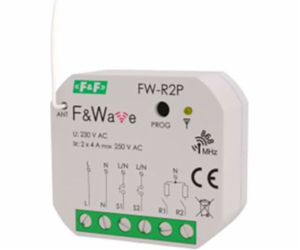 F&F Dvojité bistabilní relé P/T 85÷265V AC/DC - (FW-R2P)