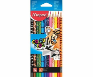 Pastelky Maped Colorpeps Animal 12 barev MAPED