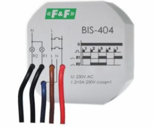 F&F Sekvenční pulzní relé 5A 230V AC 2Z (BIS-404)