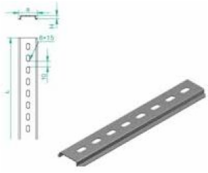 Baks TH35 SZP35H7/1 EURO nosná lišta děrovaná 1m 1,0mm (6...