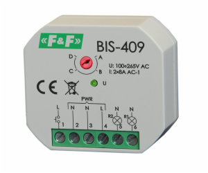 F&F Bistabilní relé 2Z 8A 230V AC BIS-409