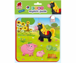 Roter Kafer Pěnové puzzle s magnetem Kůň a prasátka RK501...