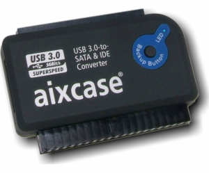 aixcase USB 3.0 – SATA/IDE černý (AIX-BLUSB3SI-PS)