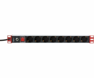 Techly TECHLYPRO Rack 19palcový Power Strip 8 zásuvek Sch...