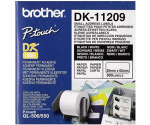 Brother páska DK-11209 (černá na bílé)