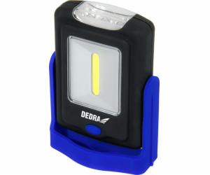 DEDRA 1W COB LED + 3LED OBDÉLNÍKOVÁ BATERKA SE ZÁKLADNÍ B...