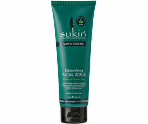 Sukin SUPER GREENS Detoxikační scrub na obličej 125 ml