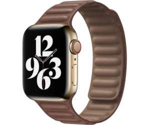 Strado Kožený řemínek, pásek pro Apple Watch 7 41mm (hněd...