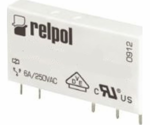 Relpol Miniaturní relé 1P 6A 60V DC PCB AgSnO2/Au RM699BV...