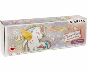 Plakátové barvy Starpak Unicorn 12 barev 20 ml