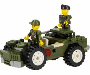 ALLEBLOX Klocki Militaria 3v1 vojenské vozidlo 180 prvků ...