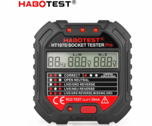 Univerzální tester zásuvek Habotest HT107D s digitálním d...