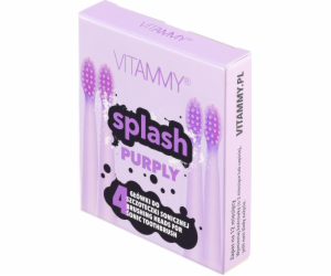 Vitammy hrot na sonický kartáček Splash Purply, 4 ks.