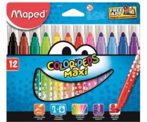 Maped Colorpeps maxi trojúhelníkové značky 12 barev (205572)