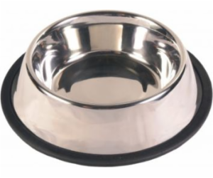 TRIXIE Metal bowl with pad 0.45 l/14 cm