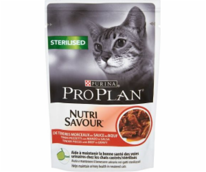 PURINA Pro Plan Cat Sterilised Beef - w