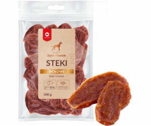 MACED Beef steaks - Dog treat - 500g