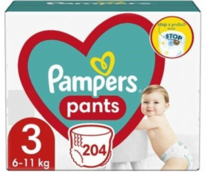 Pampers Pants Boy/Girl 3 204 pc(s)