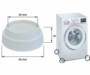 Sada podložek antivibrační pod pračku a vanu 62x20x43 mm 4 k