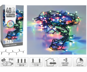 Světla vánoční barevná venkovní 40 LED 3 m
