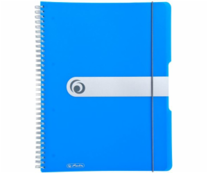 Herlitz Notebook A4/80K, kostkovaný, modrý (0011293065)