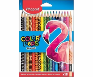 Pastelky Maped Colorpeps Animals 18 barev MAPED