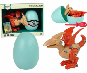 Import leantoys Set Dinosaur Pterodactyl s Egg DIY Red Sc...