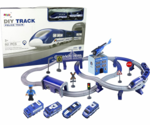 Import leantoys Set Town Police Train Blue 203 km/h