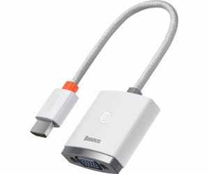 Adaptér HDMI na VGA se zvukem řady Baseus Lite (bílá)