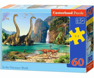 Castorland Puzzle Ve světě dinosaurů 60 dílků (229448)