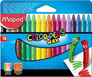 Pastelky na svíčky Maped Colorpeps 18 barev MAPED