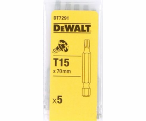 Dewalt 1/4 Torx bit T15 x 70 mm 5 kusů (DT7291-QZ)