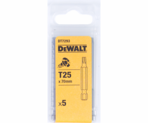 Dewalt Šroubovací bity pro Torx bity T25x70mm 5 ks. - DT7293