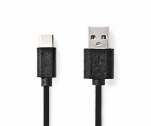 NEDIS kabel USB 2.0/ zástrčka USB-C - zástrčka USB-A/ čer...