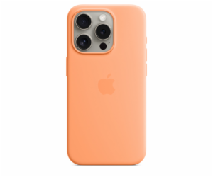 Apple Silikonové s MagSafe iPhone 15 Pro Max, sorbetově o...