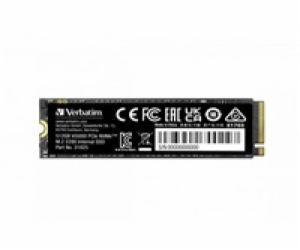 VERBATIM SSD Vi5000 Internal PCIe NVMe M.2 SSD 512GB , W2...