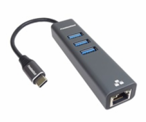 PREMIUMCORD Adaptér USB-C na Gigabit 10/100/1000Mbps + 3x...