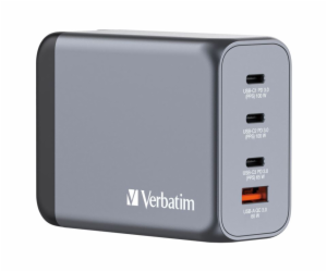 Verbatim GNC-200 GaN Charg. 200W 3xUSB-C PD, 1xUSB-A QC 3...