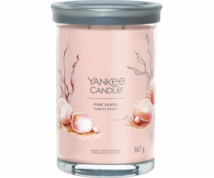 Svíčka ve skleněném válci Yankee Candle, Růžové písky, 567 g