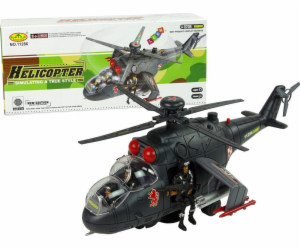 Leantoys Import Helicopter Obrovská křídla Světla Černá Z...