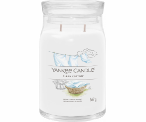 Svíčka ve skleněné dóze Yankee Candle, Čistá bavlna, 567 g