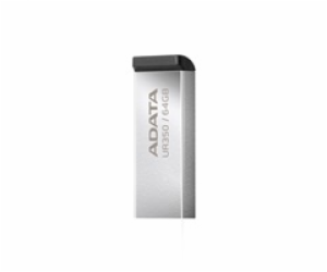 ADATA Flash Disk 64GB UR350, USB 3.2 Dash Drive, kov černá