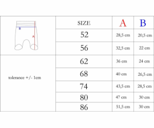 Kojenecké bavlněné polodupačky Nicol Viki Vel.68 (4-6m)